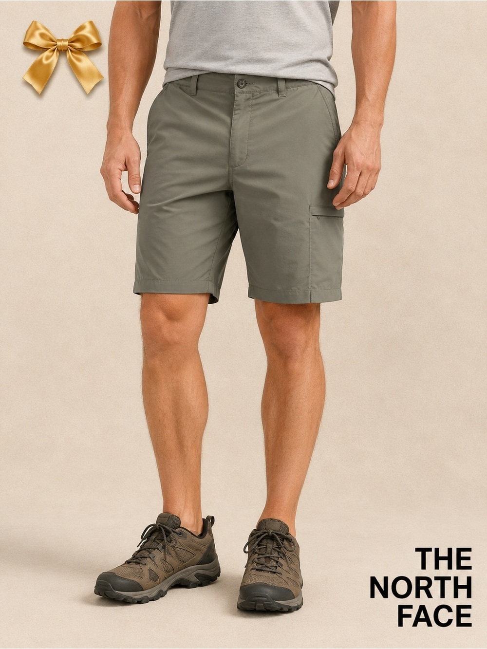 The North Face Gray Cargo Hiking Shorts Size 38